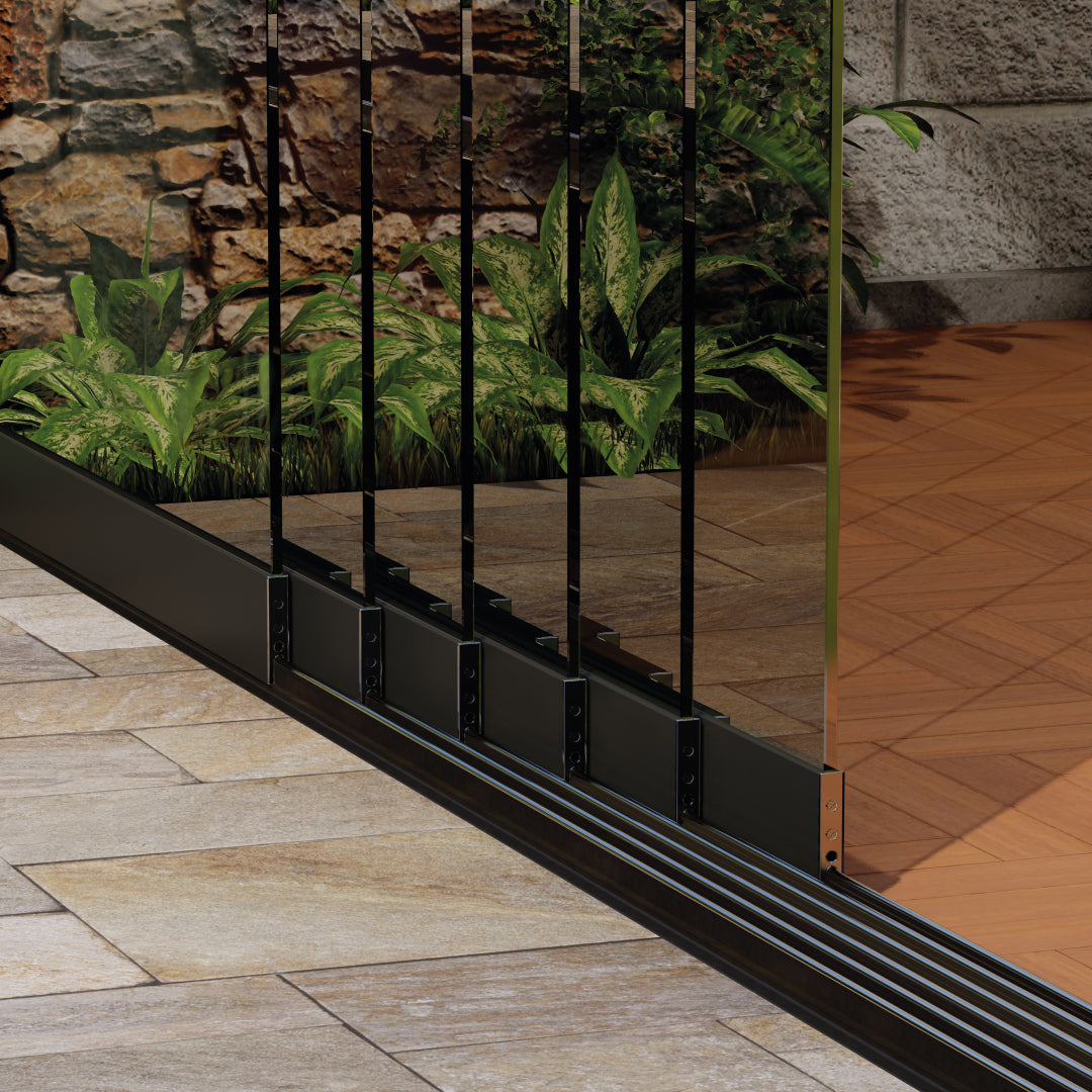 Glazen Schuifwand 6-Rail